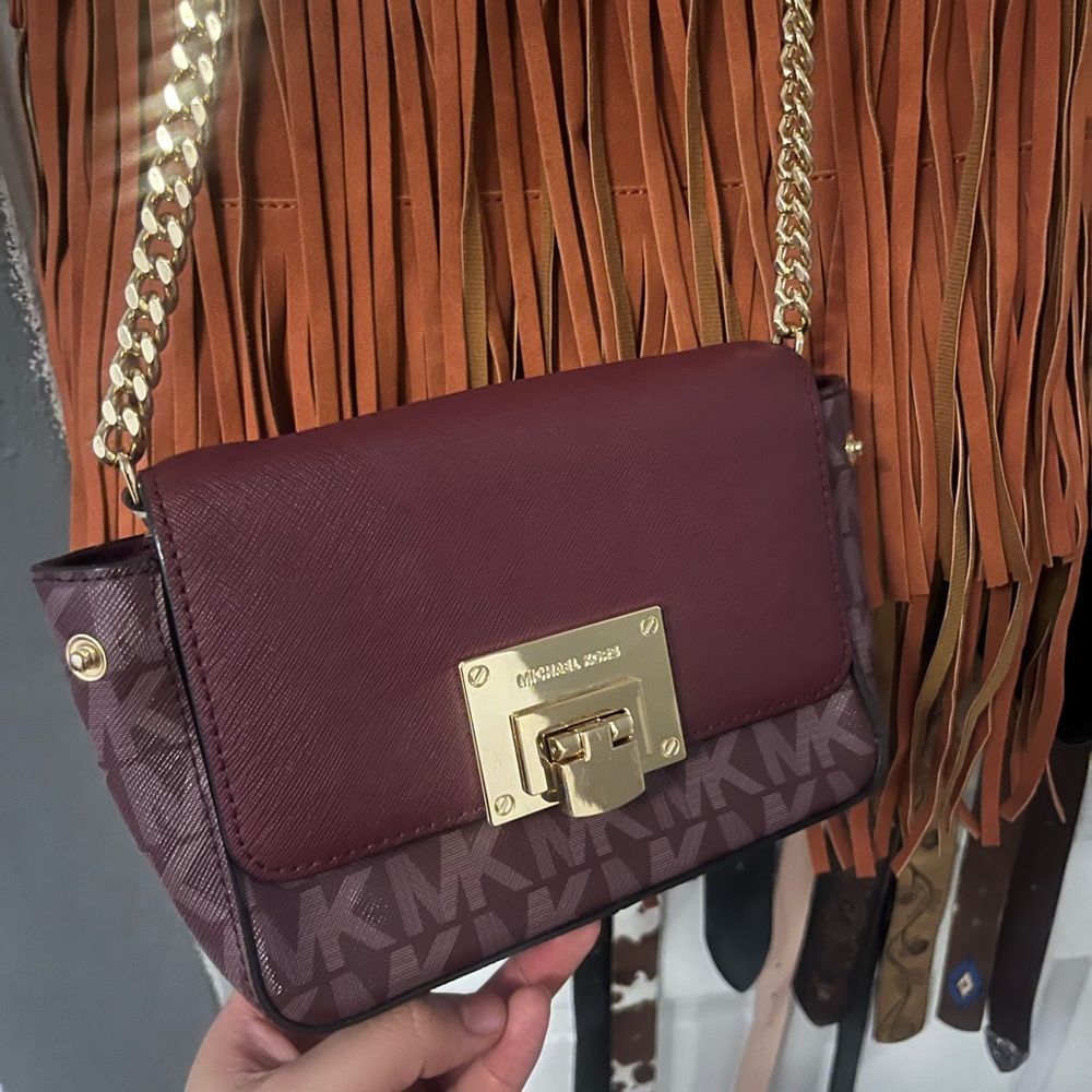 Michael Kors Burgundy Crossbody Bag